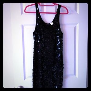 Black Sequence Party Dress